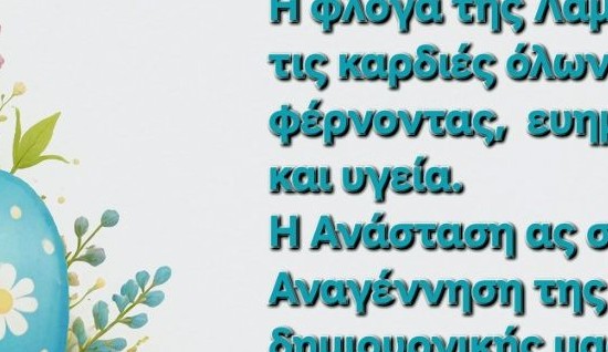 Πασχαλινές ευχές